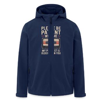 Liste de lecture Soyez patient - Veste softshell homme en polyester recyclé Stanley/Stella - marine - Devant - AI Model Male 185 light (185cm)