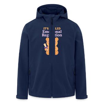 Emotionale Unterstützung Crew Inneres Kind Heilung - Recycelte Männer Softshell-Jacke von Stanley/Stella - Navy - Vorne - AI Model Male 185 light (185cm)