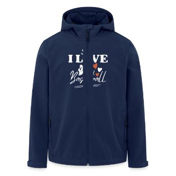 Basketball Saying Basketball Club - Men’s Recycled Softshell Jacket by Stanley/Stella - navy - Front - AI Model Male 185 light (185cm)