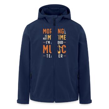 Music Teacher Morning Is Not My Time I'm Musician - Recycelte Männer Softshell-Jacke von Stanley/Stella - Navy - Vorne - AI Model Male 185 light (185cm)