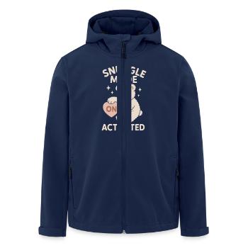 Emotionale Unterstützung Crew Inneres Kind Heilung - Recycelte Männer Softshell-Jacke von Stanley/Stella - Navy - Vorne - AI Model Male 185 light (185cm)