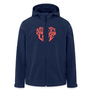 Infinite love of a mother and heartfelt - Men’s Recycled Softshell Jacket by Stanley/Stella - navy - Front - AI Model Male 185 light (185cm)