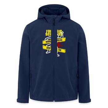 Forensik Forensiker Kriminologie - Recycelte Männer Softshell-Jacke von Stanley/Stella - Navy - Vorne - AI Model Male 185 light (185cm)