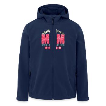 Mathematician Mom The Idol The Myth Statistician - Men’s Recycled Softshell Jacket by Stanley/Stella - navy - Front - AI Model Male 185 light (185cm)