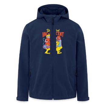 Vacuuming Household Vacnificent Life - Men’s Recycled Softshell Jacket by Stanley/Stella - navy - Front - AI Model Male 185 light (185cm)