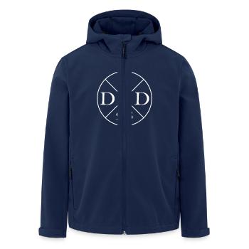 Papa Vater Dad 2023 - Recycelte Männer Softshell-Jacke von Stanley/Stella - Navy - Vorne - AI Model Male 185 light (185cm)
