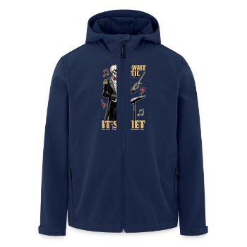 Directeur musical J’attendrai jusqu’à ce que ce soit le directeur de la chorale - Veste softshell homme en polyester recyclé Stanley/Stella - marine - Devant - AI Model Male 185 light (185cm)