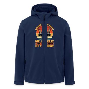 Directeur musical Où se trouve le directeur du Beat Choir - Veste softshell homme en polyester recyclé Stanley/Stella - marine - Devant - AI Model Male 185 light (185cm)