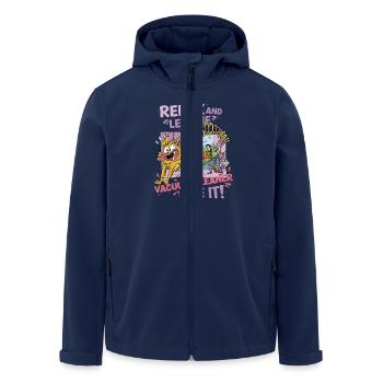 Vacuuming Let The Vacuum Cleaner Handle It - Men’s Recycled Softshell Jacket by Stanley/Stella - navy - Front - AI Model Male 185 light (185cm)