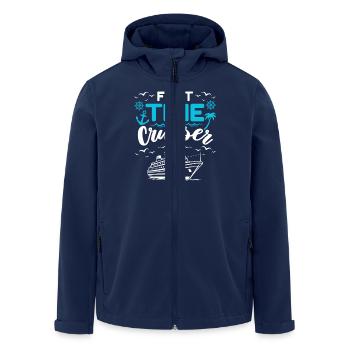 First Cruise Saying Cruise Fan - Men’s Recycled Softshell Jacket by Stanley/Stella - navy - Front - AI Model Male 185 light (185cm)