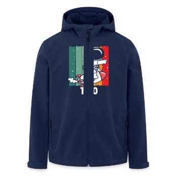 Space adventure for little explorers - Men’s Recycled Softshell Jacket by Stanley/Stella - navy - Front - AI Model Male 185 light (185cm)
