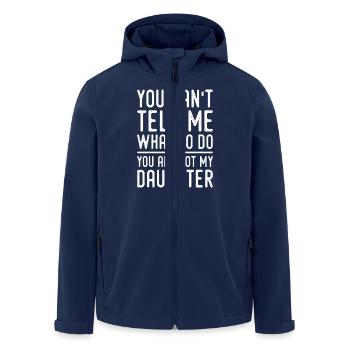 Funny Dad Tees Father Daddy Papa From Daughter Dad - Men’s Recycled Softshell Jacket by Stanley/Stella - navy - Front - AI Model Male 185 light (185cm)