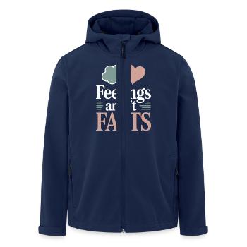 Thérapie Affirmation Pleine conscience Citation Sentiments - Veste softshell homme en polyester recyclé Stanley/Stella - marine - Devant - AI Model Male 185 light (185cm)
