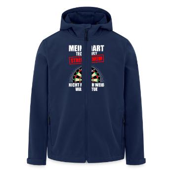 Darts Player Darts My Darts Technique - Men’s Recycled Softshell Jacket by Stanley/Stella - navy - Front - AI Model Male 185 light (185cm)
