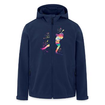 Biathlète Biathlon combiné nordique - Veste softshell homme en polyester recyclé Stanley/Stella - marine - Devant - AI Model Male 185 light (185cm)