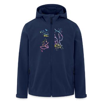 Snowboarder Snowboarding Snowboard - Recycelte Männer Softshell-Jacke von Stanley/Stella - Navy - Vorne - AI Model Male 185 light (185cm)