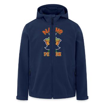 Nacho Average Person Lustiges Guacamole Design - Recycelte Männer Softshell-Jacke von Stanley/Stella - Navy - Vorne - AI Model Male 185 light (185cm)