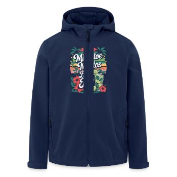 Gui et mojitos Noël en juillet - Veste softshell homme en polyester recyclé Stanley/Stella - marine - Devant - AI Model Male 185 light (185cm)