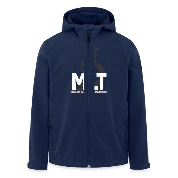 Medical Laboratory Technician Funny MLT Medical - Men’s Recycled Softshell Jacket by Stanley/Stella - navy - Front - AI Model Male 185 light (185cm)