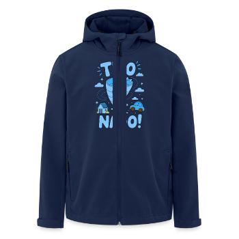 TWO NADO - Men’s Recycled Softshell Jacket by Stanley/Stella - navy - Front - AI Model Male 185 light (185cm)