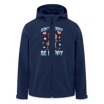 Capybara Gamer Gaming - Recycelte Männer Softshell-Jacke von Stanley/Stella - Navy - Vorne - AI Model Male 185 light (185cm)