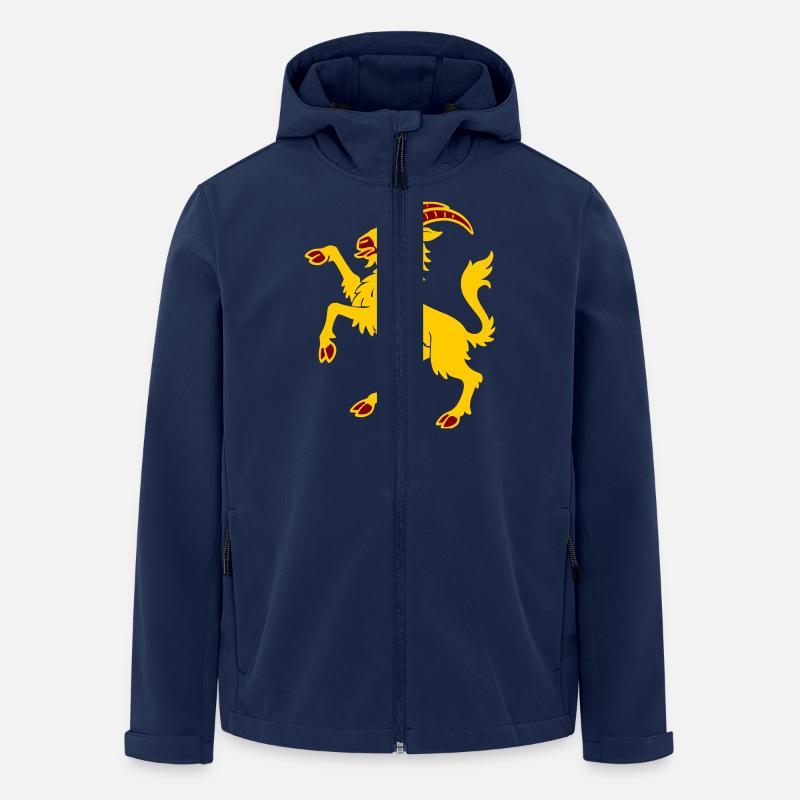 Hälsinge Ziege - Recycelte Männer Softshell-Jacke von Stanley/Stella - Navy