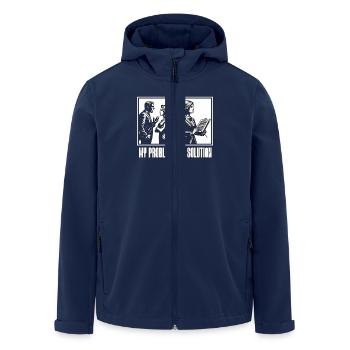 Music Director My Problem My Pictogram Mom Dad - Men’s Recycled Softshell Jacket by Stanley/Stella - navy - Front - AI Model Male 185 light (185cm)