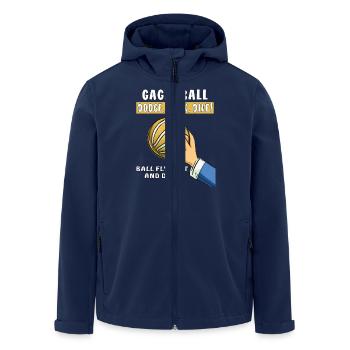 voelkerball gaga ball - Recycelte Männer Softshell-Jacke von Stanley/Stella - Navy - Vorne - AI Model Male 185 light (185cm)