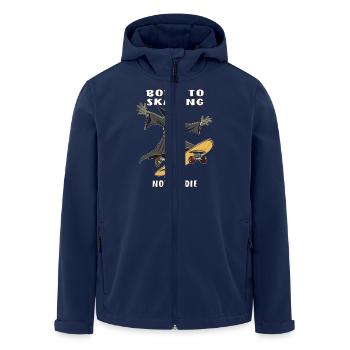 GRIM REAPER SKATEBOARD NÉ POUR PATINER PAS POUR D - Veste softshell homme en polyester recyclé Stanley/Stella - marine - Devant - AI Model Male 185 light (185cm)