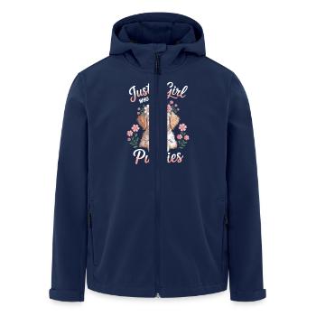 Juste une fille qui aime les chiots - Veste softshell homme en polyester recyclé Stanley/Stella - marine - Devant - AI Model Male 185 light (185cm)