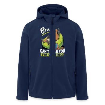 Capybara Gamer Gaming - Recycelte Männer Softshell-Jacke von Stanley/Stella - Navy - Vorne - AI Model Male 185 light (185cm)
