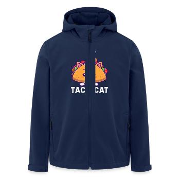 Taco Cat Adorable Kawaii Food Art - Recycelte Männer Softshell-Jacke von Stanley/Stella - Navy - Vorne - AI Model Male 185 light (185cm)