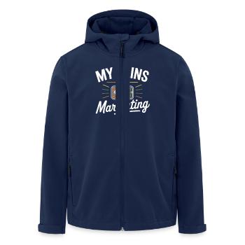 Prepared Squad Meal Planner Food Organization - Men’s Recycled Softshell Jacket by Stanley/Stella - navy - Front - AI Model Male 185 light (185cm)