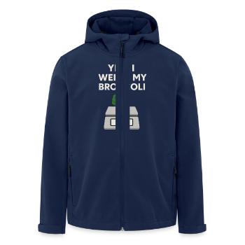 Prepared Squad Meal Planner Food Organization - Men’s Recycled Softshell Jacket by Stanley/Stella - navy - Front - AI Model Male 185 light (185cm)
