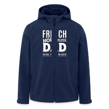French Horn Player Dad The Idol The Myth Musician - Men’s Recycled Softshell Jacket by Stanley/Stella - navy - Front - AI Model Male 185 light (185cm)