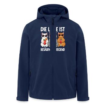 La situation est l’ivresse - Veste softshell homme en polyester recyclé Stanley/Stella - marine - Devant - AI Model Male 185 light (185cm)