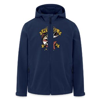 Petri Heil - Recycelte Männer Softshell-Jacke von Stanley/Stella - Navy - Vorne - AI Model Male 185 light (185cm)