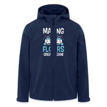Nettoyant Lover Cleaner - Veste softshell homme en polyester recyclé Stanley/Stella - marine - Devant - AI Model Male 185 light (185cm)