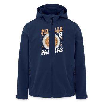 Pizzelle Waffle - Italian Waffles - Men’s Recycled Softshell Jacket by Stanley/Stella - navy - Front - AI Model Male 185 light (185cm)
