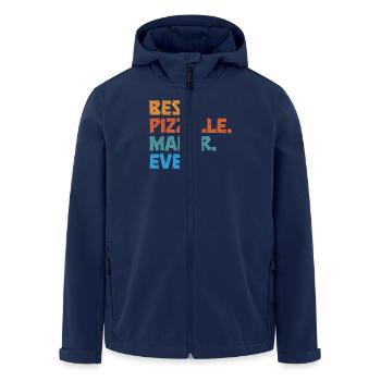 Pizzelle Waffle - Italian Waffles - Men’s Recycled Softshell Jacket by Stanley/Stella - navy - Front - AI Model Male 185 light (185cm)