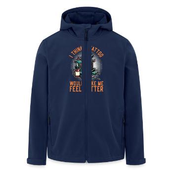 Tattoo Artist I Think A Tattoo Would Make Tattooer - Men’s Recycled Softshell Jacket by Stanley/Stella - navy - Front - AI Model Male 185 light (185cm)