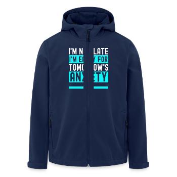 Trouble anxieux Trouble anxieux - Veste softshell homme en polyester recyclé Stanley/Stella - marine - Devant - AI Model Male 185 light (185cm)