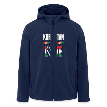 Kurdistan Kurdes Kurdes - Veste softshell homme en polyester recyclé Stanley/Stella - marine - Devant - AI Model Male 185 light (185cm)