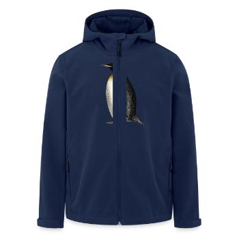 Penguin - Men’s Recycled Softshell Jacket by Stanley/Stella - navy - Front - AI Model Male 185 light (185cm)