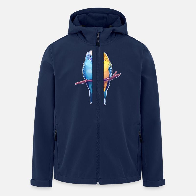 Budgies - Veste softshell homme en polyester recyclé Stanley/Stella - marine