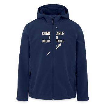 Aktienhändler Trading Mindset - Fühle Dich Wohl - Recycelte Männer Softshell-Jacke von Stanley/Stella - Navy - Vorne - AI Model Male 185 light (185cm)