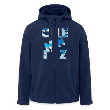 CHEMNITZ - Men’s Recycled Softshell Jacket by Stanley/Stella - navy - Front - AI Model Male 185 light (185cm)