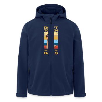 Don't touch my balls Petanque Boule Boule Player - Men’s Recycled Softshell Jacket by Stanley/Stella - navy - Front - AI Model Male 185 light (185cm)