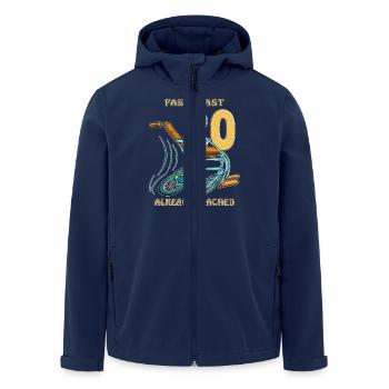 BIRTHDAY FAST... ALMOST 20 ALREADY REACHED - Men’s Recycled Softshell Jacket by Stanley/Stella - navy - Front - AI Model Male 185 light (185cm)