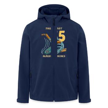 BIRTHDAY FAST... ALMOST 35 ALREADY REACHED - Men’s Recycled Softshell Jacket by Stanley/Stella - navy - Front - AI Model Male 185 light (185cm)